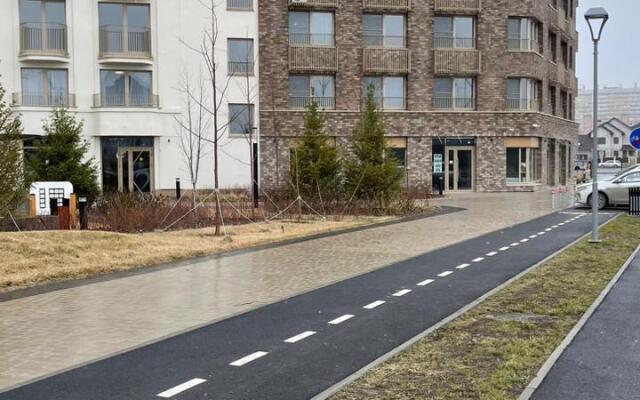 Evkalipt s Dizaynerskim Remontom v Sovremennom Rayone Apartments