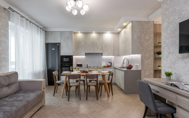 Tryokhkomnatnye s Vidom na Natsionalnuyu Biblioteku Apartments