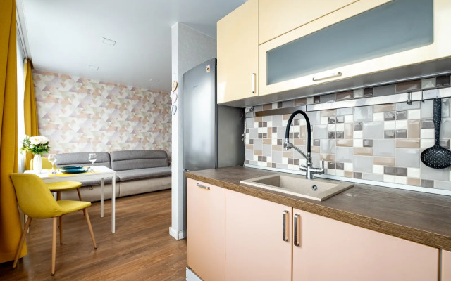 Dlya 4 gostey u metro Kupchino s konditsionerom Apartments