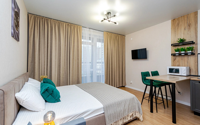 Uyutnaya sovremennaya studiya na Parkovom Flat