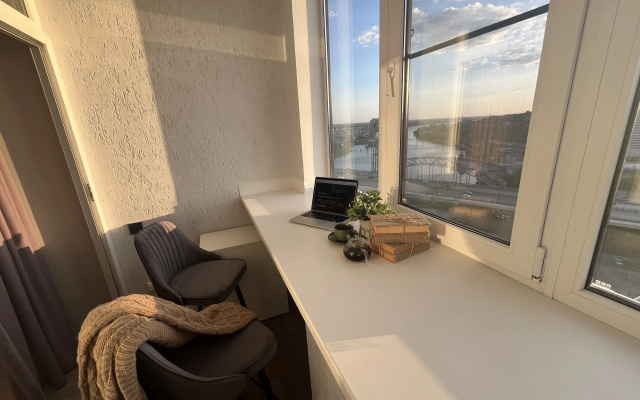 Apartamenty v ZK Belyj Angel s sikarnym vidom na reku Don