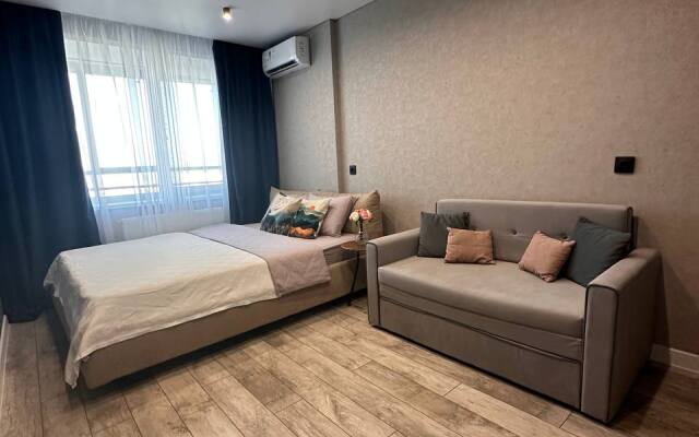 1-к. квартира на Базарной площади с видом на пруд, 30 м², 22 этаж