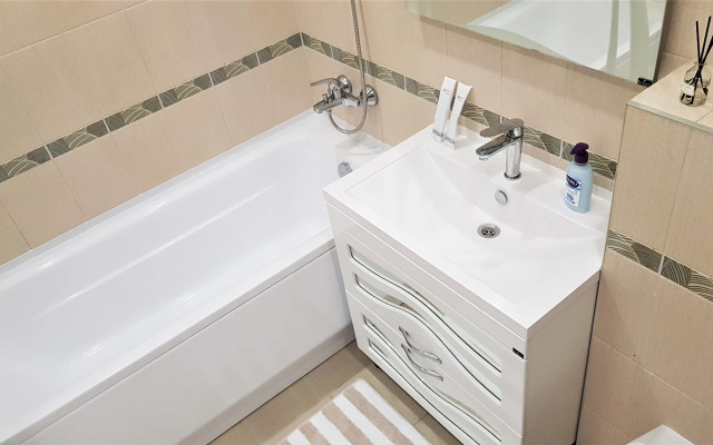 1-комн. апартаменты в ЖК "Новин" с большой кроватью