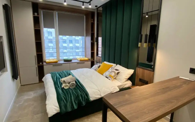 Апартаменты Студия на Шелепихинской Набережной Сапфир