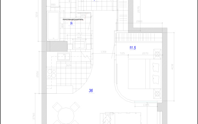 Apartamenty 2-komnatnye v centre na Tigrovoj