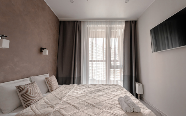 Апартаменты Lalapart Liner с лоджией у метро ЦСКА