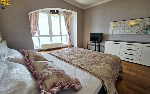 S shikarnym, panoramnym vidom na more Flat