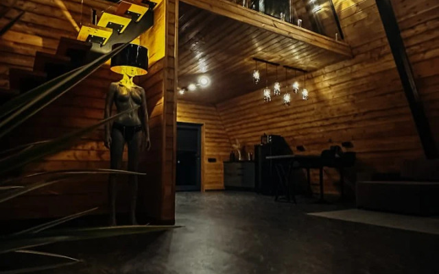 Частный дом A-frame Ванхейм с сибирским чаном