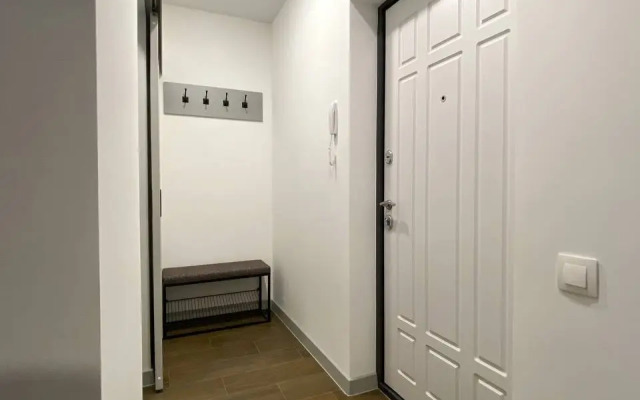 Апартаменты-студия улучшенная с кроватью двуспальным диваном и гардеробной 2 этаж