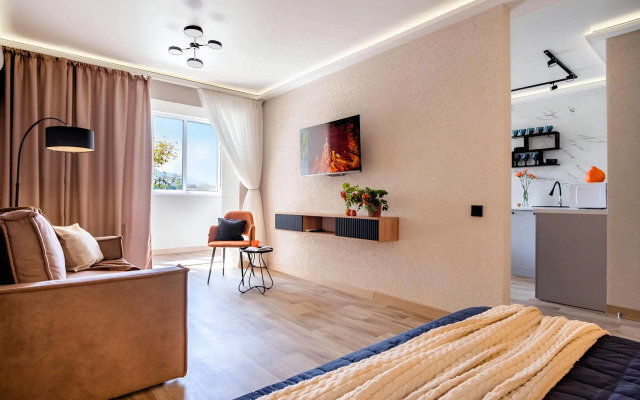 Desyatimestnyj Lyuks u Aeroporta Flat