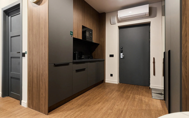 Апартаменты С.Утками у Невского проспекта | Современная студия Бонд в апарт-отеле VIDI