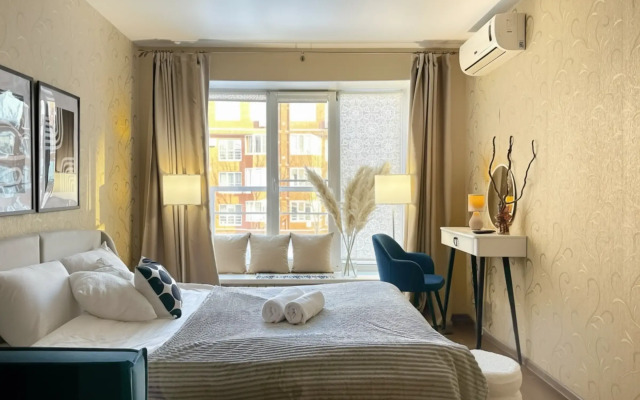 Апартаменты Чарующая однокомнатная рядом с набережной Волги