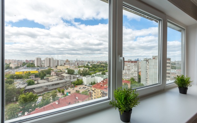 Gosti Lyubyat u metro Rimskaya Bezhevaya Apartments