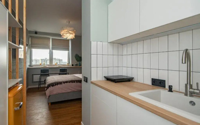 Апартаменты Дрим Апартменс 565 Студио с Большой Кроватью и Кухней