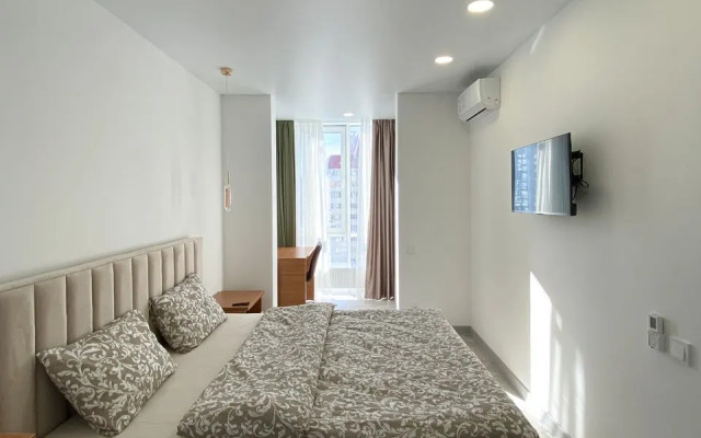 Апартаменты с кроватью 180 см, ванной и панорамными окнами, с 15 по 17 этаж