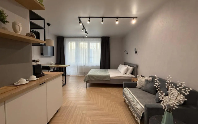 Квартира Стильная новая студия рядом с метро