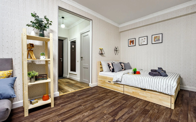 Апартаменты Belorusskaya railway station cozy apartment with parking