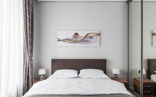 Flat Inn v ZHK dom "Chkalov" 20 etazh na Kurskom Vokzale Apartments
