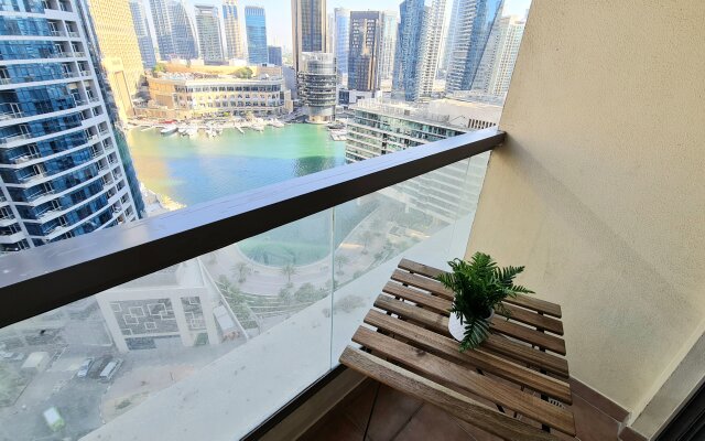 Апартаменты Marco Polo - High-rise 1BR Apt with Amazing Marina Views
