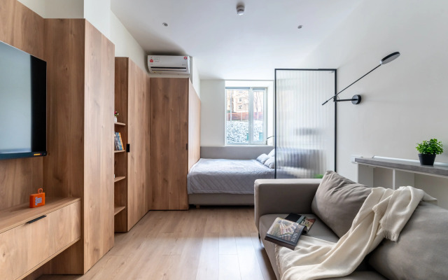 Апартаменты Студия с гардеробной на набережной Москва-реки