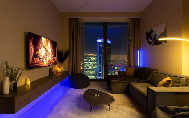 Апартаменты Sky City Moscow Роскошный апартамент с видом на башни на 61 этаже!