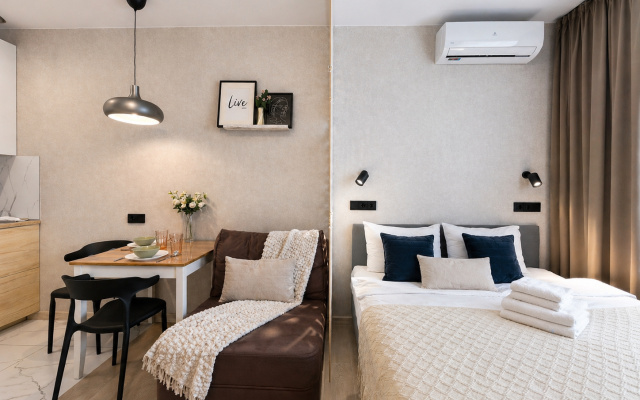 Apartamenty Biskvit radom s Ledovoj arenoj Gruzdeva, KRIRPO i TC Grinvic na Molodeznom 19a