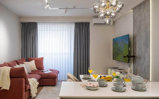 Апартаменты Стильные с шикарным видом на город