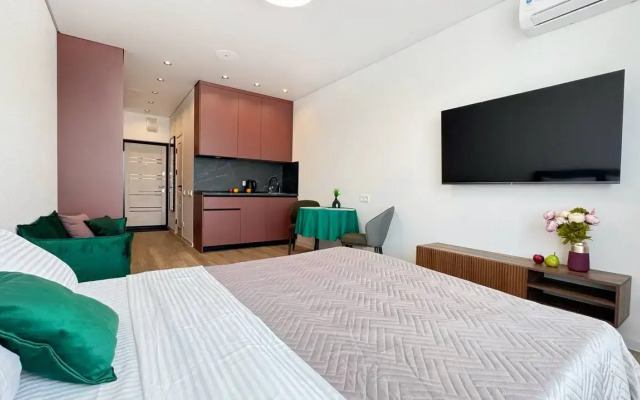 Квартира Студия с видом на море в ЖК Aura