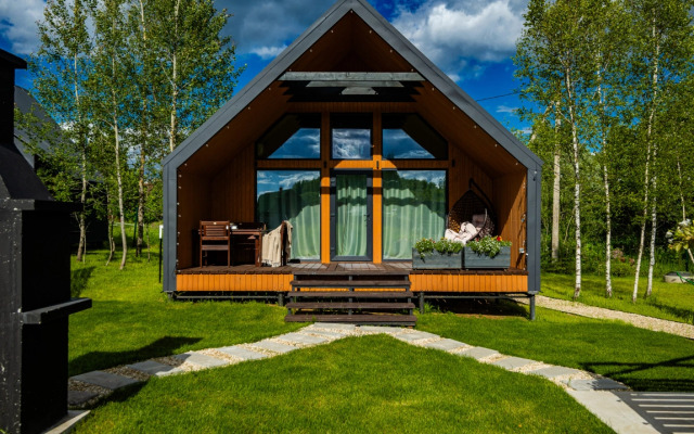 Частный Дом Барнхаус №4 с инфракрасной сауной и горячим Чаном на 6 человек