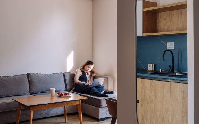 KeyGo #0049, 1 Bedroom, Balcony, City Center Apartments