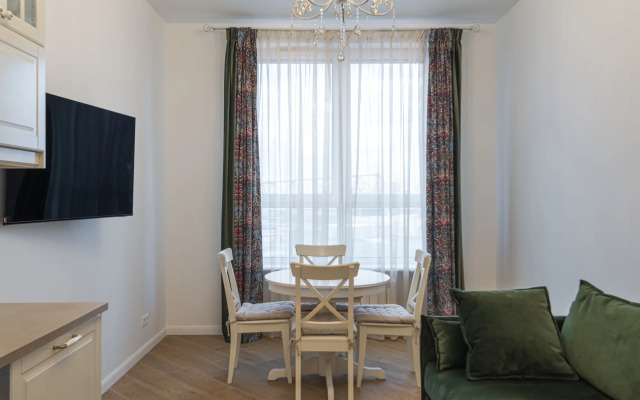 Flat Inn s vidom na Moskva-Siti na Shelepikhinskoy naberezhnoy Apartments