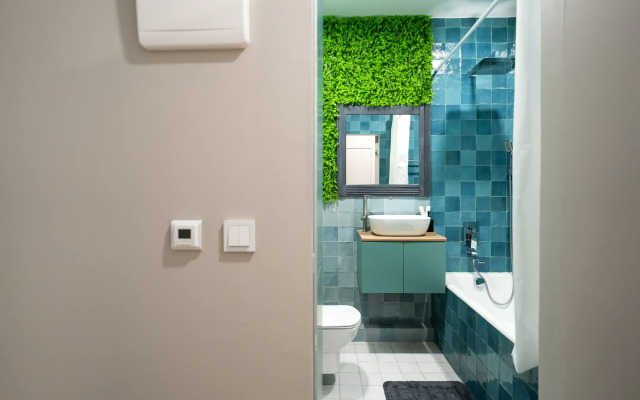 Апартаменты Lalapart Blue Sunset с панорамными окнами на 29 этаже в 3 минутах от м Дмитровская