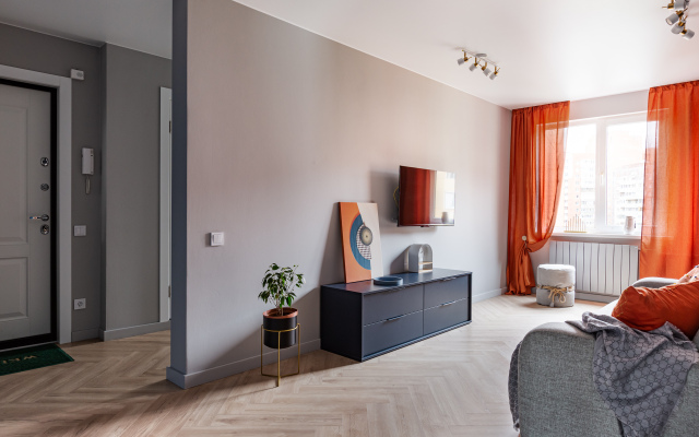 Квартира Piter Apartments двухкомнатные с кондиционером рядом с Лахтой