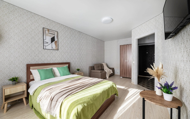 Uyutnaya Svetlaya V Novom Zhk Zhuravli Ryadom Metro Gorki Flat - Apartment in 카잔 - Photo 5