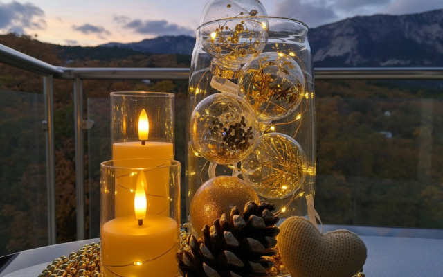 Квартира-студия с панорамным видом на горы