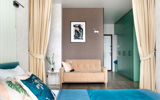 Fox Homes Apartment Designer apartment near the shopping center Horizont and Rostvertol