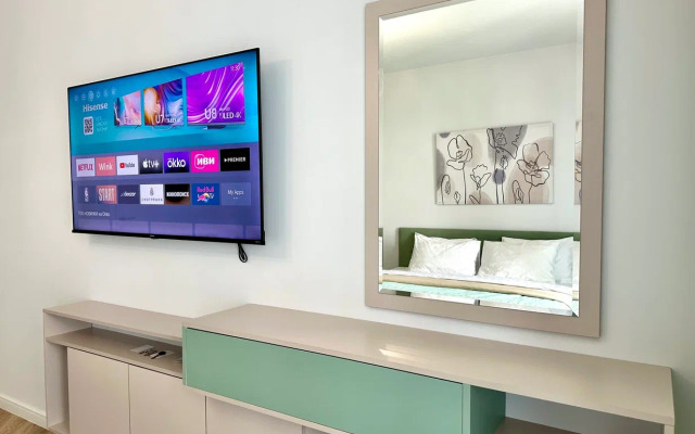 Апартаменты Du Soleil  Мятно Капучиновая Евродвушка