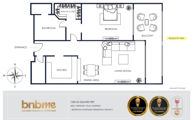 Апартаменты bnbmehomes |Beach&Pool | Fairmont Residences-3605