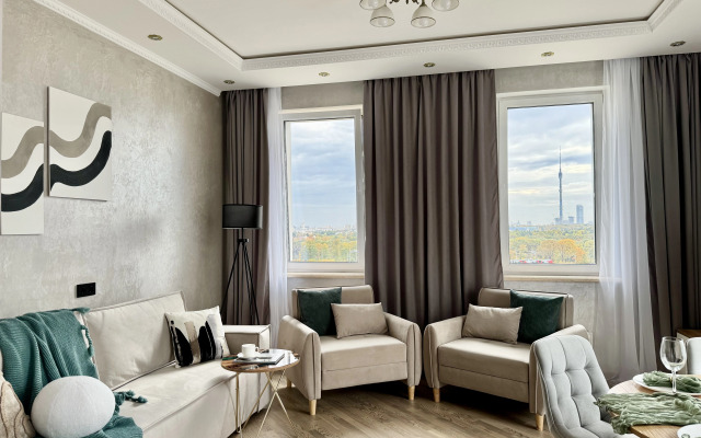 Апартаменты новые с видом на ВДНХ