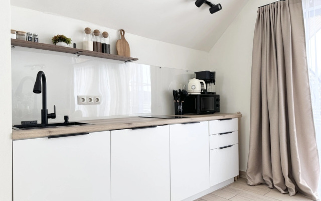 Частный Дом Барнхаус №4 с инфракрасной сауной и горячим Чаном на 6 человек