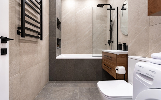 Квартира с Дизайнерским Интерьером с Террасой на Берегу Невы