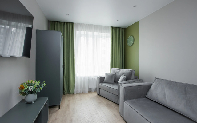 S vidom na ozero Flat
