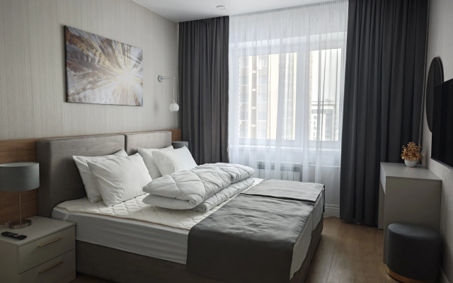 Квартира Шикарная Видовая Студия на Взлетке возле Кристалл Арены