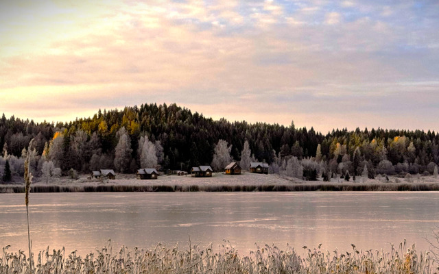 Частный дом 1 с Видом на Озеро Киркколампи и Собственной Сауной