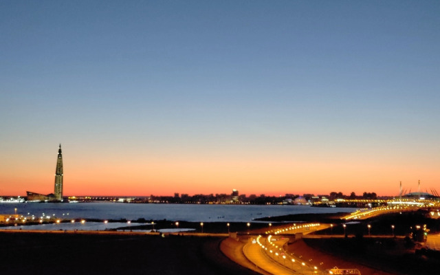 Spacious Euro2k on the 12th floor with a view of the Gulf of Finland
