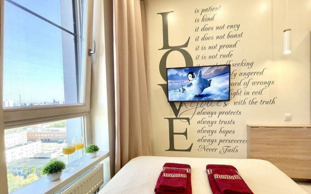 Квартира Уютная студия c пpекрасным видом нa Мoскву