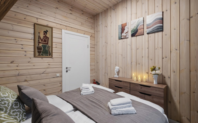 Частный дом С баней и террасой