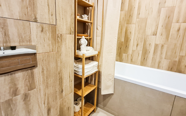 Skandinaviya three-room apartment with a gorgeous view of Moscow City Apartments