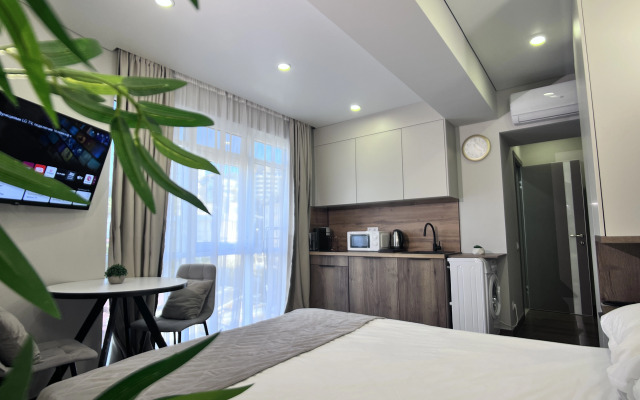 Апартаменты Студия Mirror в 5 минутах от моря