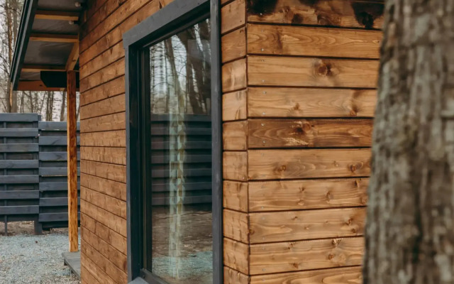 Частный дом Домик в лесу с чаном и баней